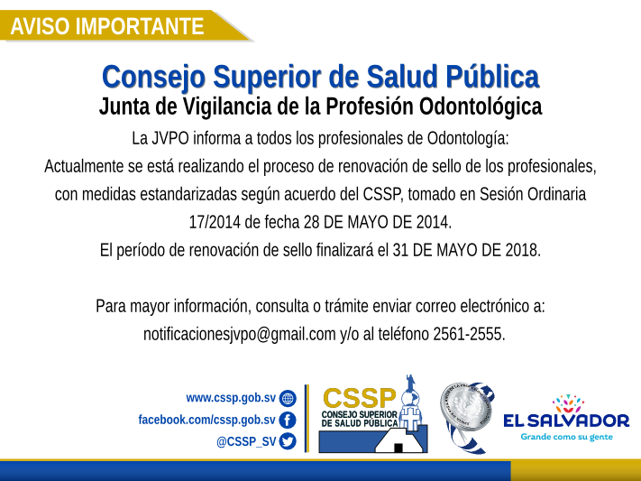 JVPO y proceso de renovación de sello de los profesionales