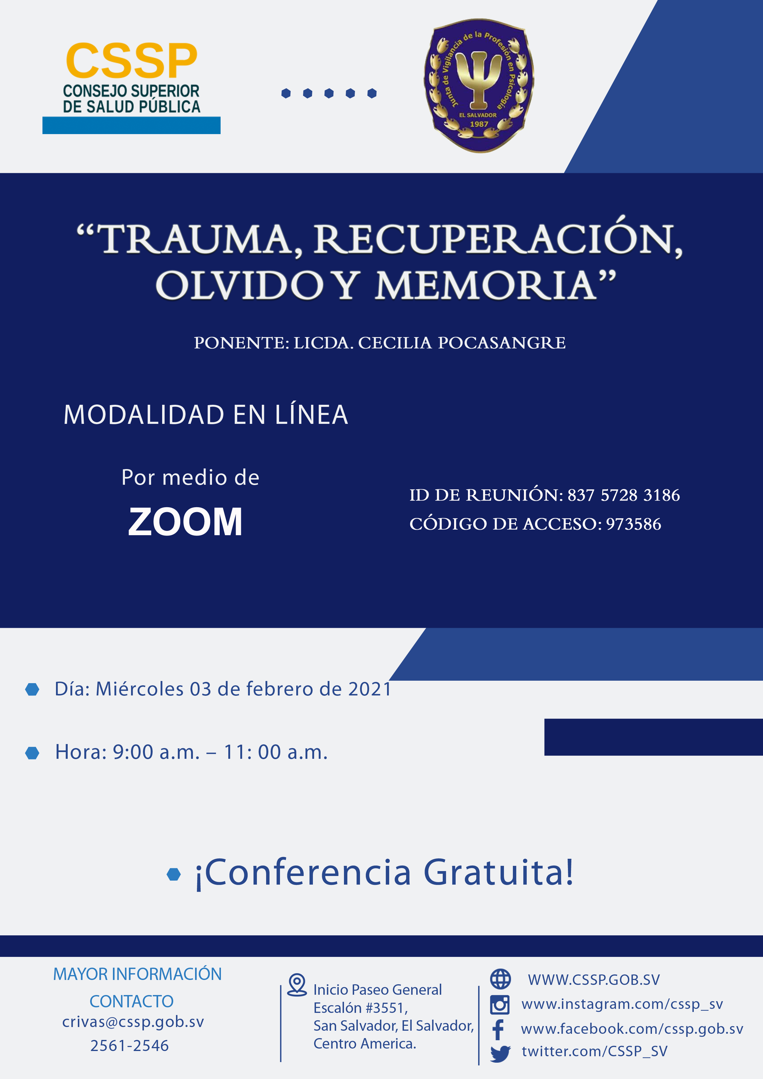 CONVOCATORIA CONFERENCIA JVPP